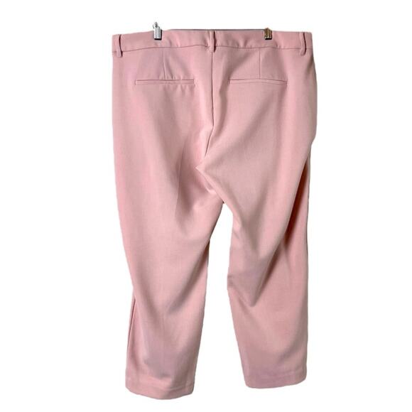Old Navy Harper Pants Ankle Mid Rise Slim Fit Stretch Pink Rose Women’s Size 16 - Picture 2 of 7